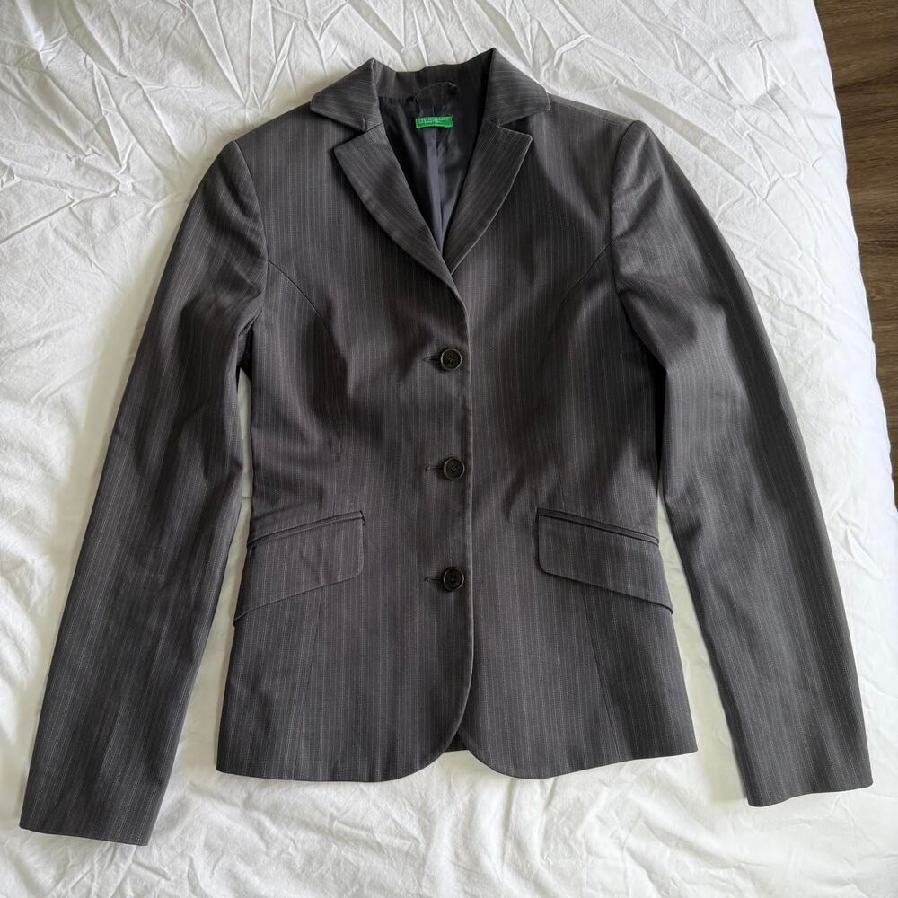 United-colors-of-benetton Women's Black and Grey Jacket